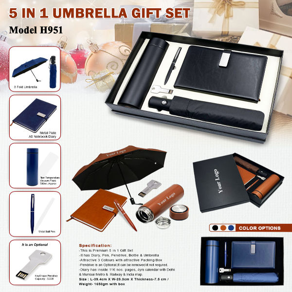5 In 1 Umbrella Gift Set