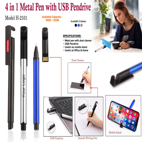 Pen Pendrive With Mobile Stand