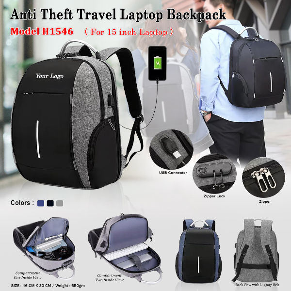 Anti Theft Laptop Backpack