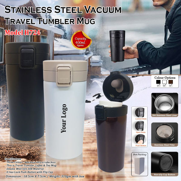 Steel Vacuum Tumbler Mug