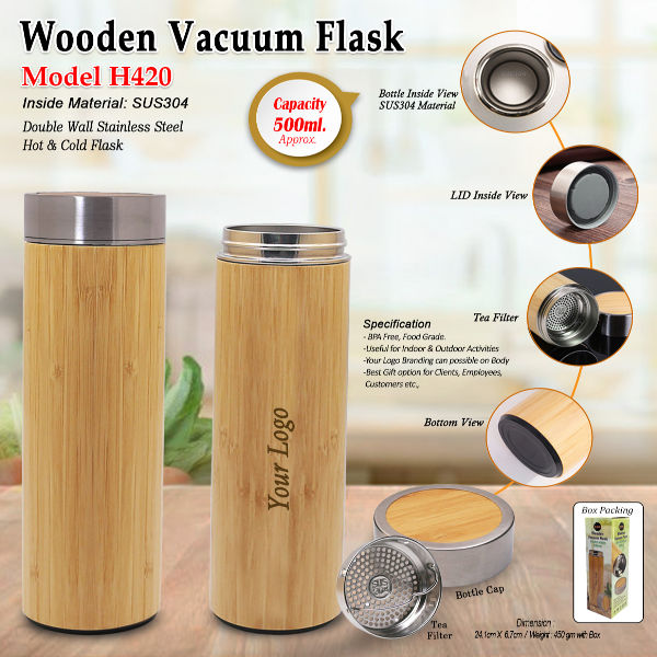 Wooden Vacuum Flask