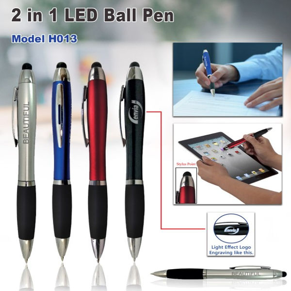 2 In 1 LED Ball Pen